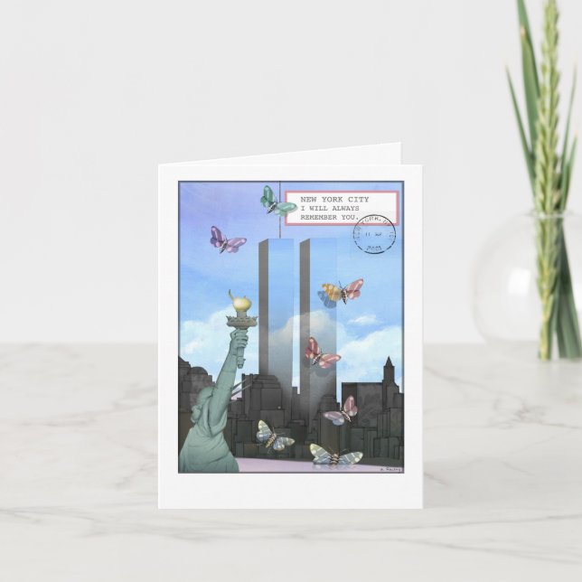 9/11 - The World Trade Centre in the daytime Card (Front)