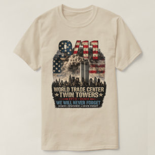 9/11 Twin Towers Memorial T-Shirt