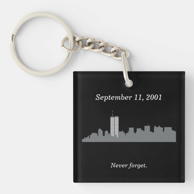 9/11 Vector Memorial Key Ring (Front)