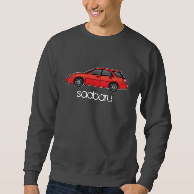 9-2xred, saabaru parody sweatshirt (Front)