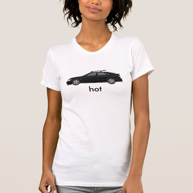 9-3 with roof rack and custom wheels T-Shirt (Front)