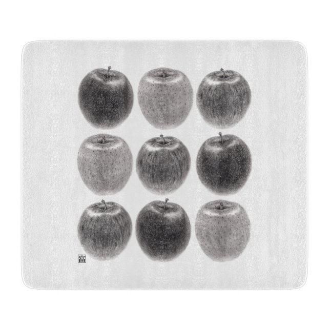9 apples cutting board (Front)