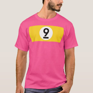 9 Ball Billiards Pool Table Nine Ball T-Shirt
