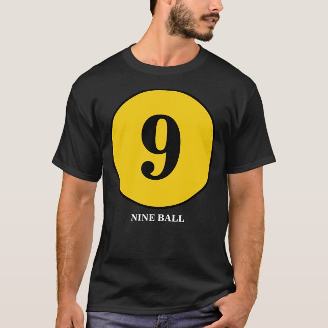 9 BALL BLACK SHIRT (Front)