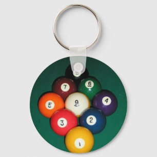 9 Ball Key Ring