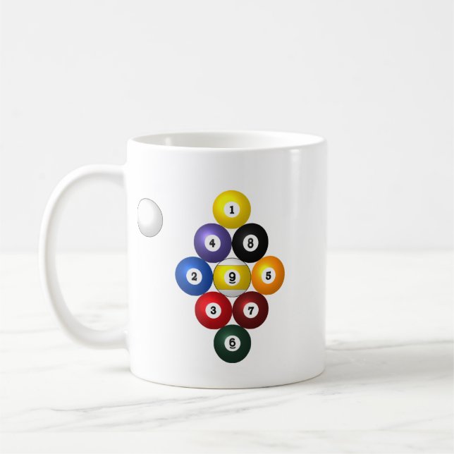 9-ball rack mugs (Left)