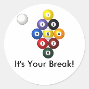 9-ball rack stickers