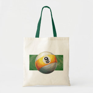 9 ball tote bag