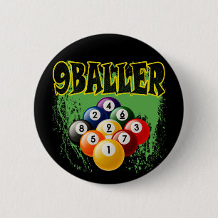 9 BALLER 6 CM ROUND BADGE