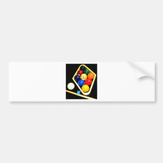 9 BALLS BILLIARDS POOL BUMPER STICKER