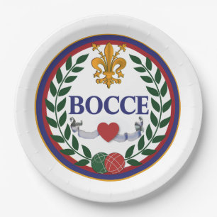 9" BOCCE PAPER PLATE