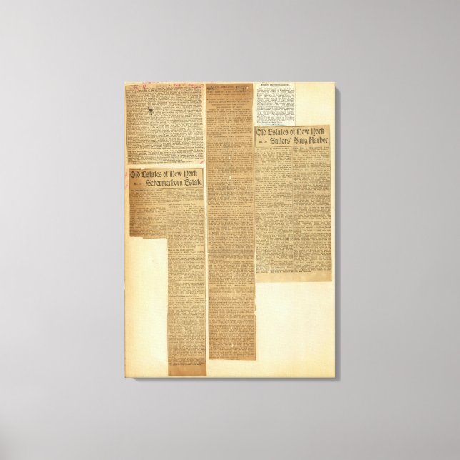 9 Clippings Canvas Print (Front)