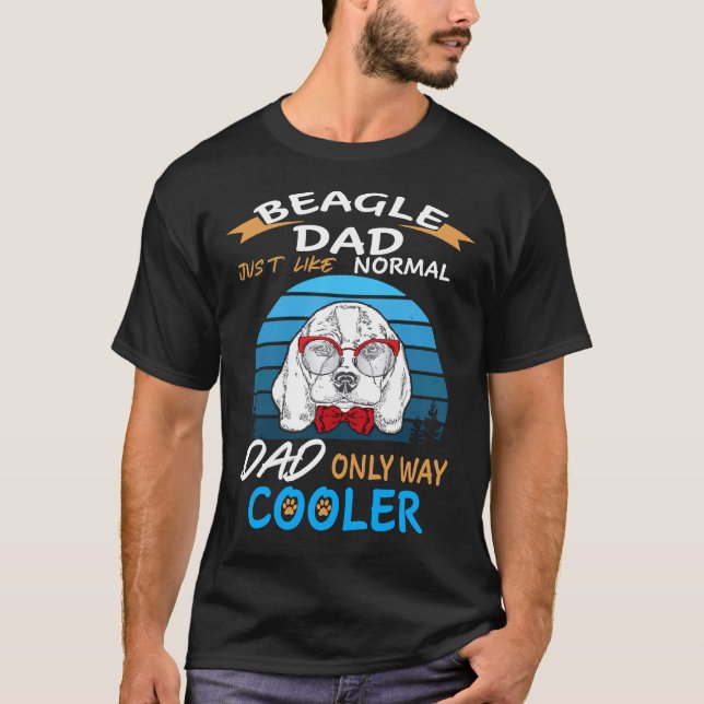 9 Dad - Beagle Dad Cooler T-Shirt (Front)