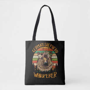 9 German Shepherd Whisperer Vintage Tote Bag