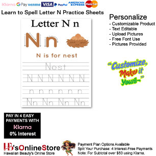 9 Learn To Spell Letter N Teacher Home Schooling