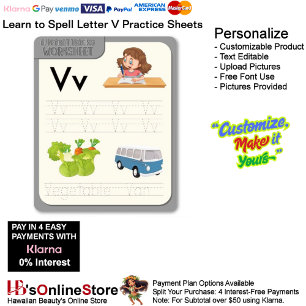 9 Learn To Spell Letter V Teacher Home Schooling