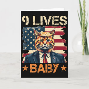9 Lives By Trump 2024 Win Victory Winner Trump Card