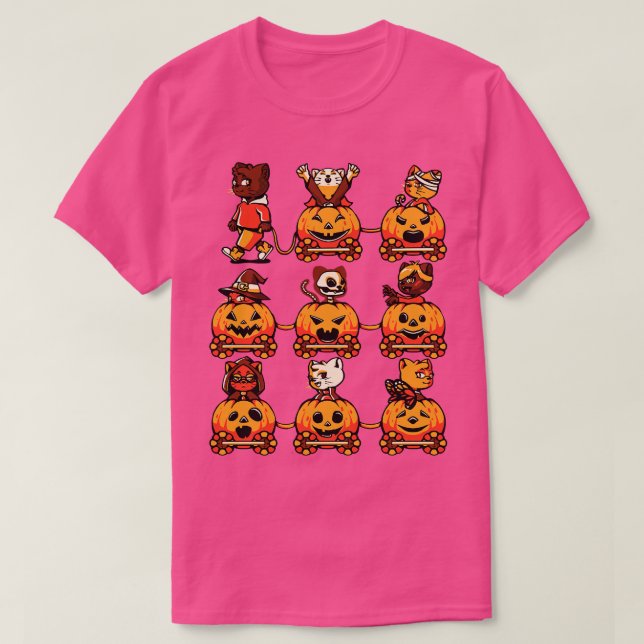 9 Lives Cat Halloween by Tobe Fonseca T-Shirt (Design Front)