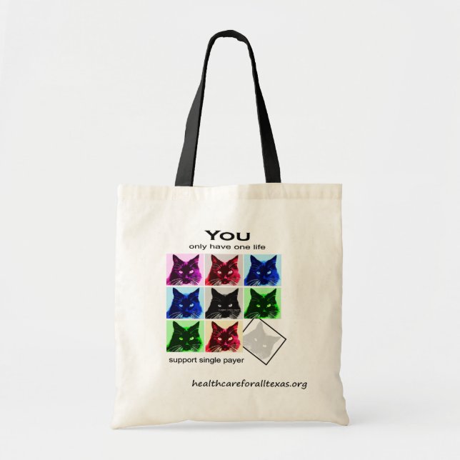 9-lives tote bag (Front)