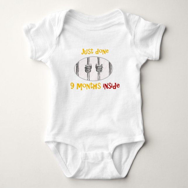 9 months inside. baby bodysuit (Front)