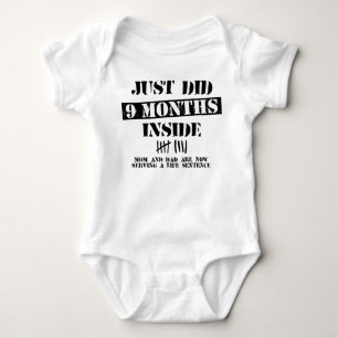 9 Months Inside Baby Bodysuit