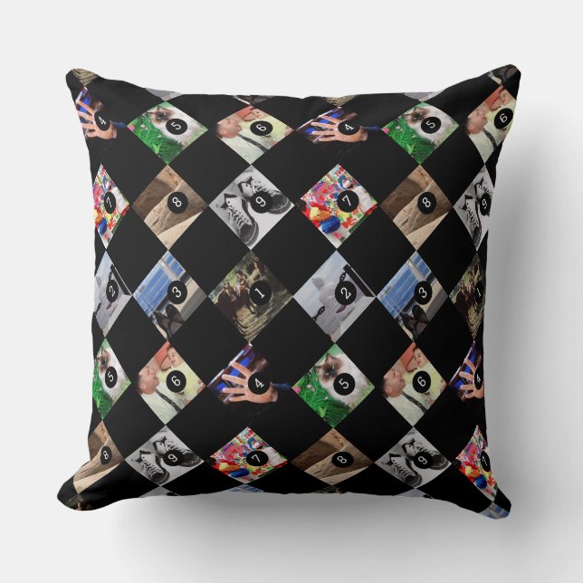 9 of your favourite photos to make your one of kin cushion (Front)