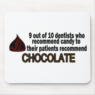 9 Out Of 10 Dentist Recommend Chocolate Mouse Pad