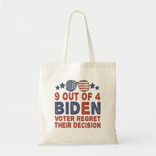 9 Out of 4 Biden Voters Regret Their Decision Gift Tote Bag