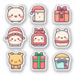 9-Pack Cute Kawaii Christmas Sticker Pack<br><div class="desc">Celebrate the festive season with an extra dose of cuteness with our 9-Pack Cute Kawaii Christmas Sticker Pack! Each sticker is a little parcel of joy, featuring irresistibly cute kawaii characters embracing the Christmas spirit. This pack is the perfect way to sprinkle some adorable festivity into your holiday preparations. They're...</div>