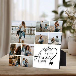 9 Personalised Best Aunt Photo Collage Plaque