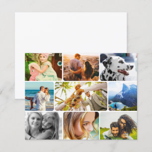 9 Photo Birthday Card Template Collage