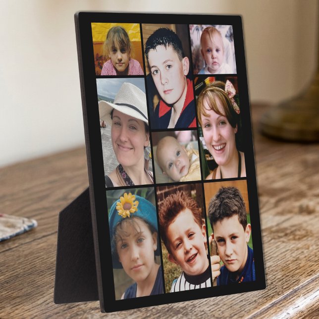 9 photo black display plaque (Creator Uploaded)