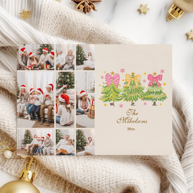 9 Photo Bright Ribbon Trees Holiday Family (Creator Uploaded)