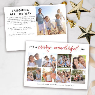 9 Photo Christmas Card   Crazy Wonderful Life