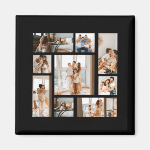 9 Photo Collage Template  Magnet
