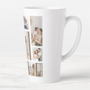 9 Photo Collage Template Personalize Latte Mug