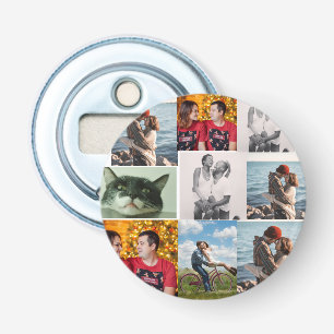 9 Photo Custom Personalized Collage Bottle Opener