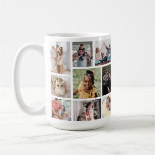 9 photos with Family Name Coffee Mug