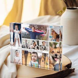9 Pic Collage Love You Mum Child Names Photo Block