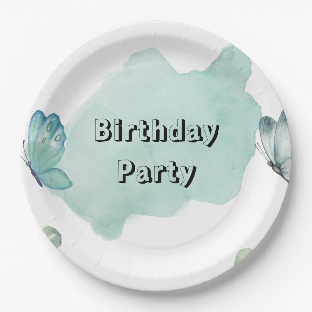 9" Round Paper Plate (Front)