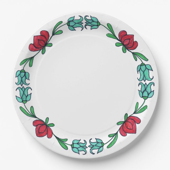 9" Round Paper Plate (Front)