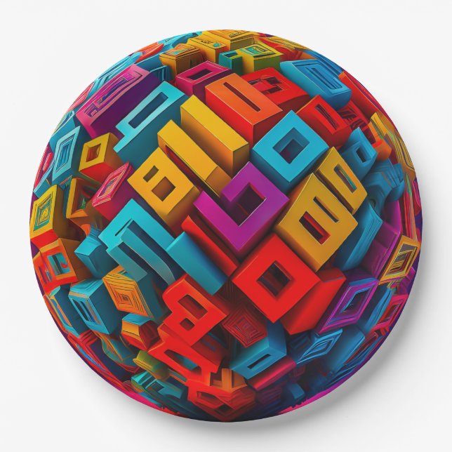 9" Round Paper Plate (Front)