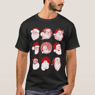 9 Santas - Men's Black Short Sleeve T-shirt