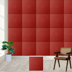 #9 Solid Red Fabric Texture Ceramic Tile