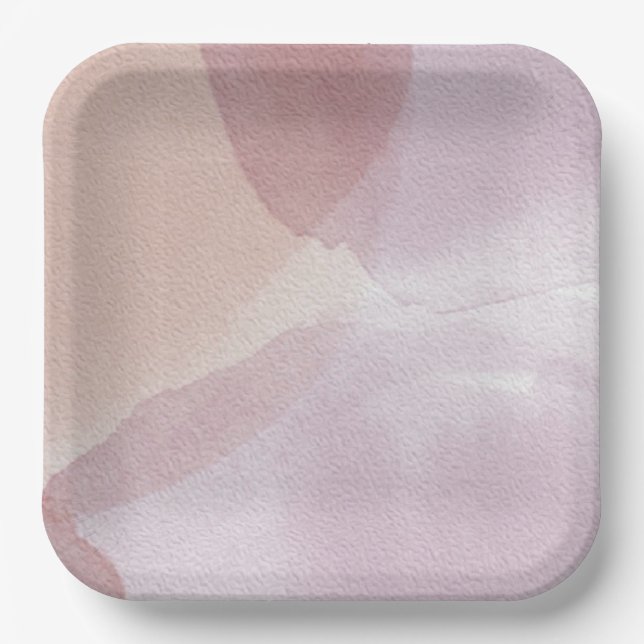 9" Square Paper Plate (Front)