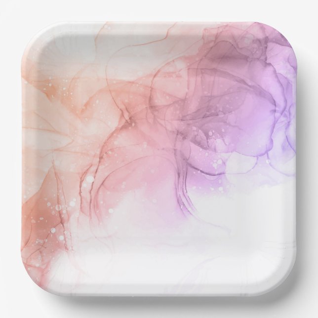 9" Square Paper Plate (Front)