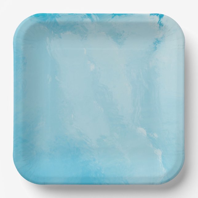 9" Square Paper Plate (Front)