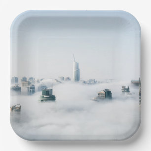 9" Square Paper Plate