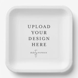 9" Square Paper Plates (set of 8)