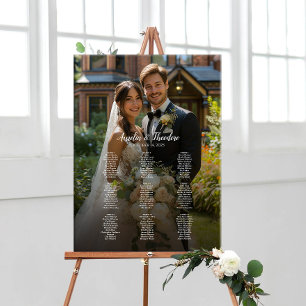 9 tables elegant photo wedding seating chart